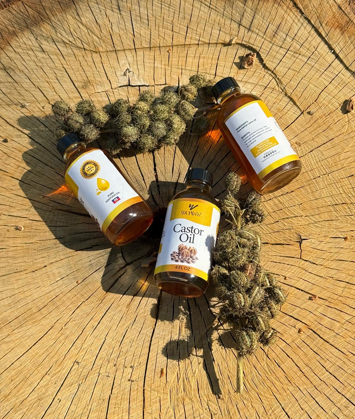 100% Pure Castor Oil – Natural Hair Growth, Thick Brows & Deep Skin Care