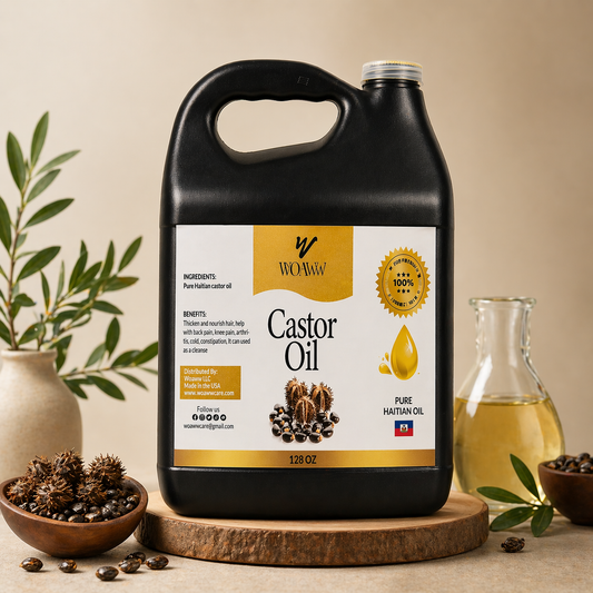 128 OZ Castor Oil Gallon – 100% Pure Cold-Pressed Bulk Size for Hair, Skin & Wellness